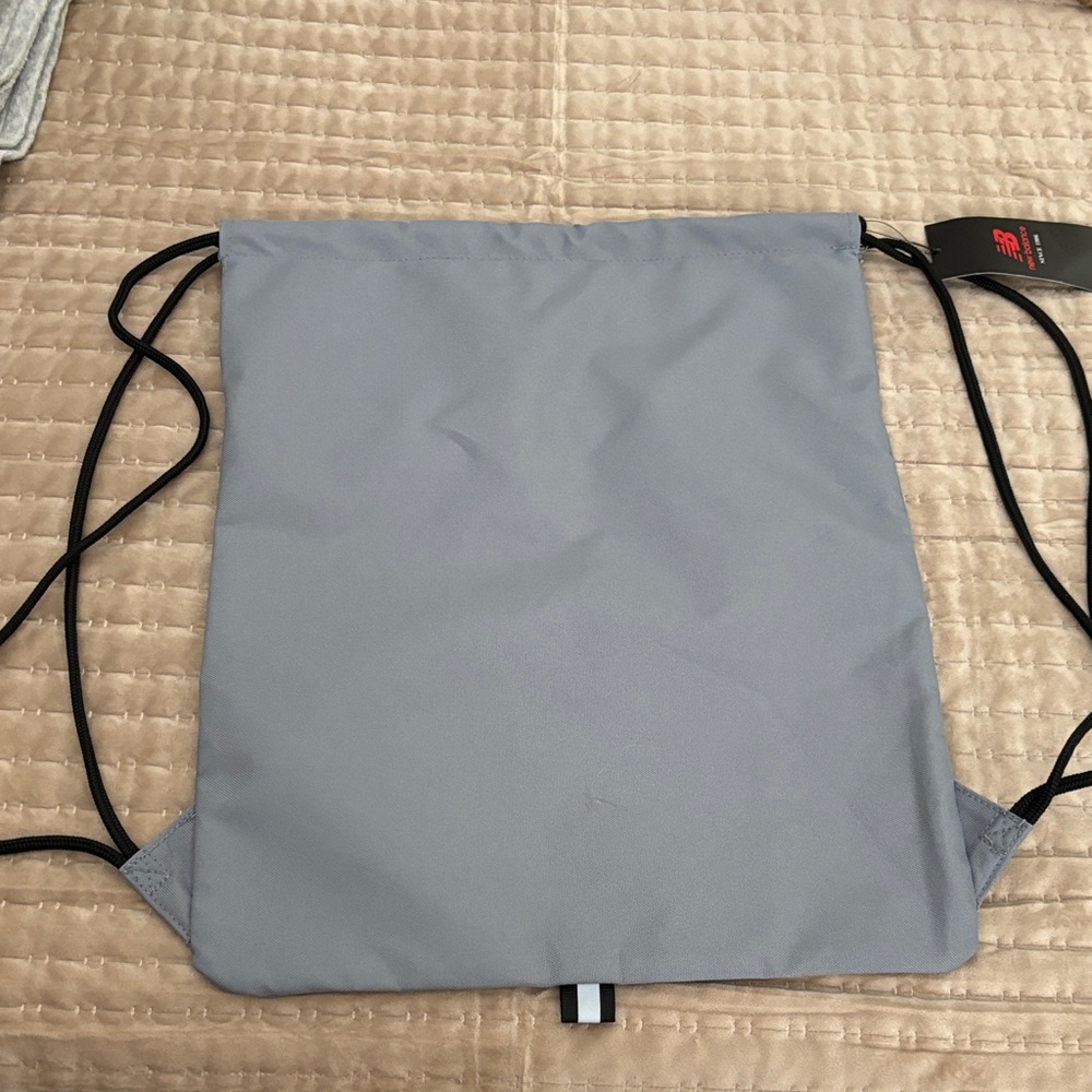 New Balance Gray Drawstring Backpack - Picture 2 of 4